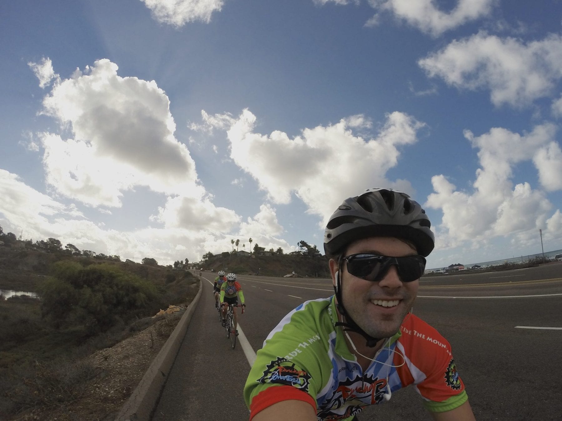 Cruising down Highway 1 at Bike the Coast