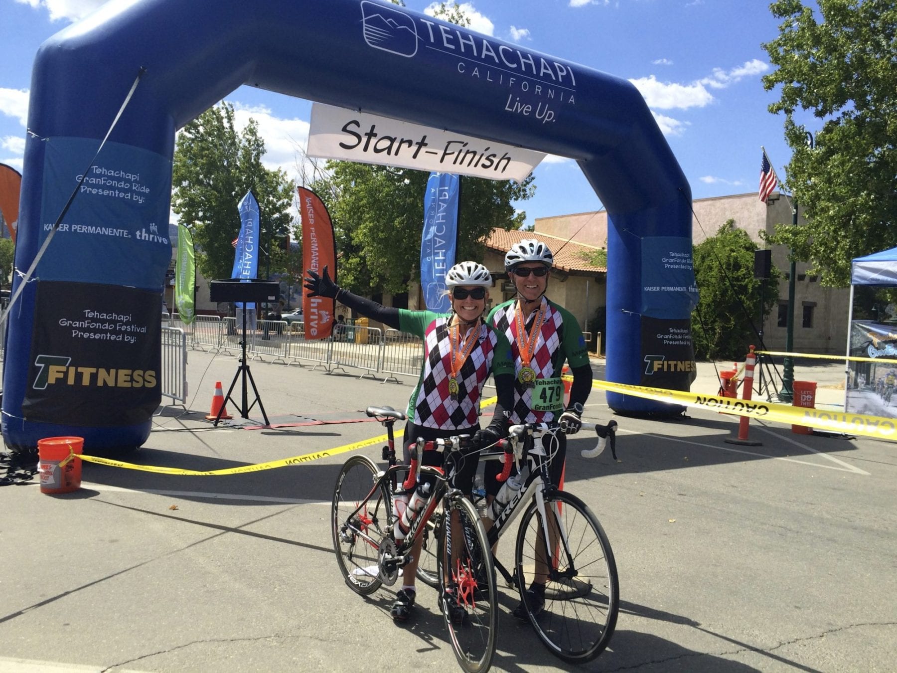 Tehachapi Gran Fondo Finish Line