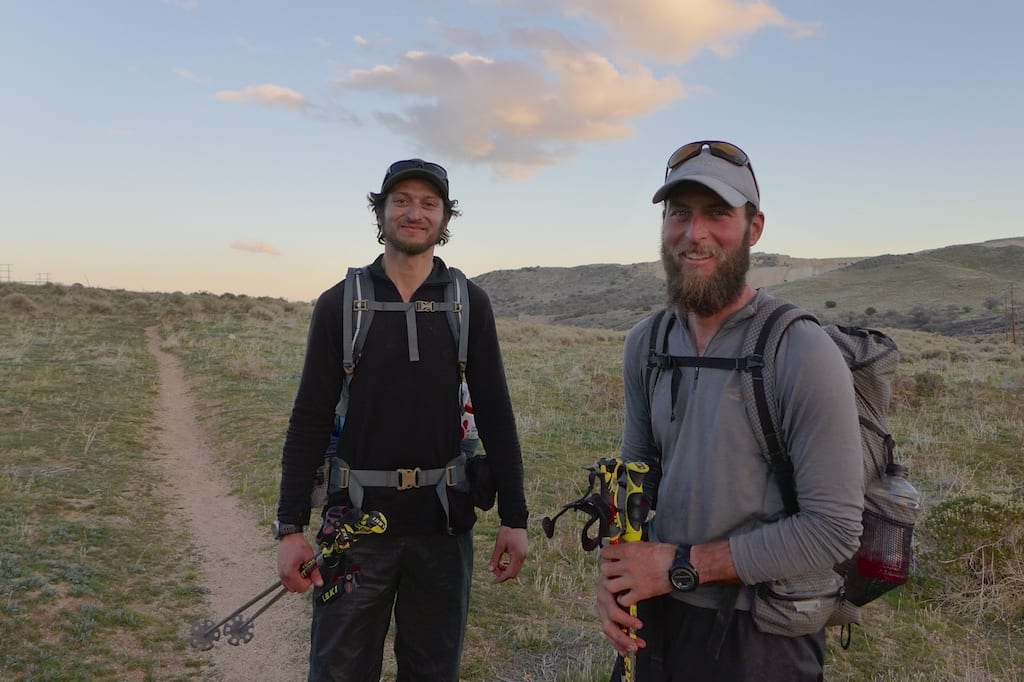 Justin "Trauma" Lichter and Shawn "Pepper" Forry at Tehachapi-Willow Springs Road