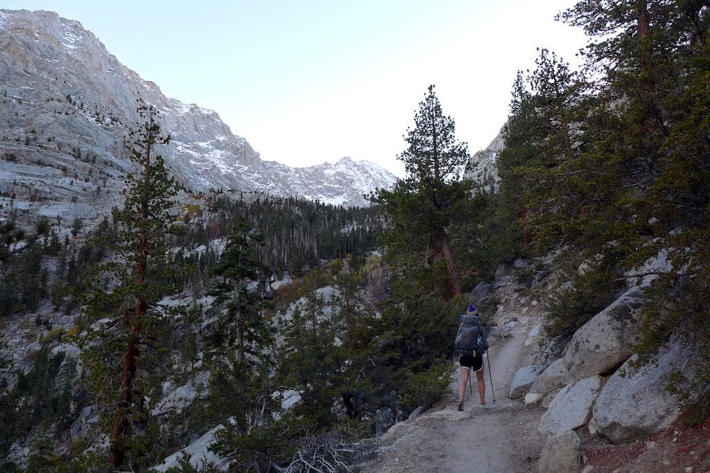 Late evening hike to Outpost Camp