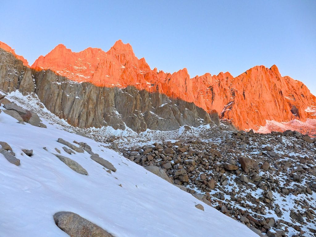 Golden Light on Mount Whitney