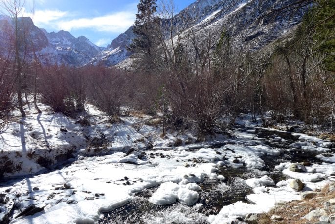 Creek at trailhead- North Fork Big Pine Creek Trail