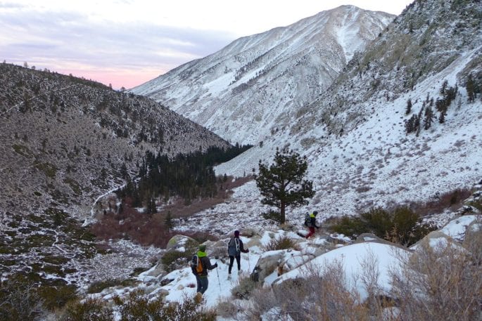 Sunset -North Fork Big PIne Creek Trail