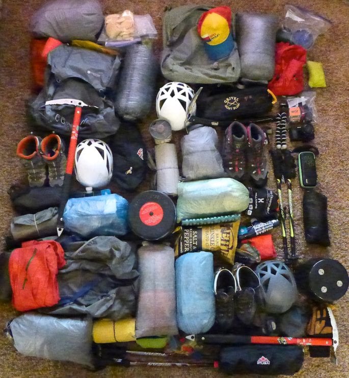 Gear for Mount Ritter and Banner Peak