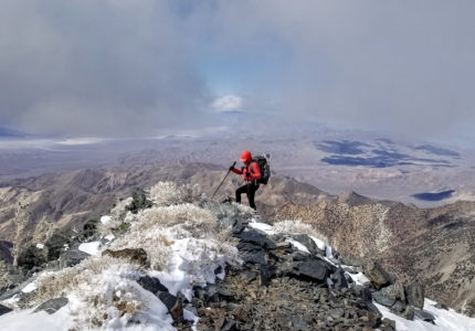 Climbing Telescope Peak