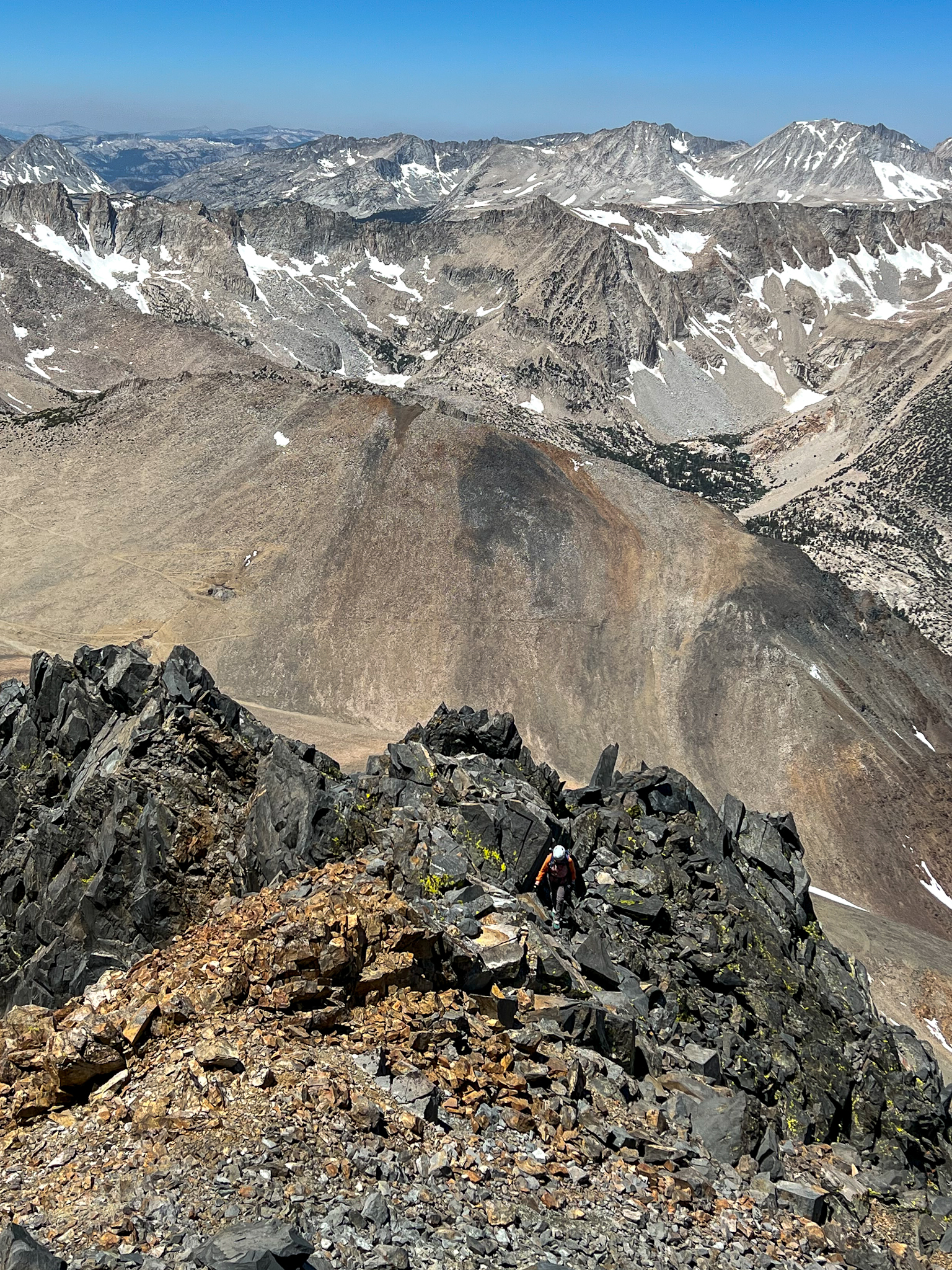 Christy Climbing Up the Ridgeline