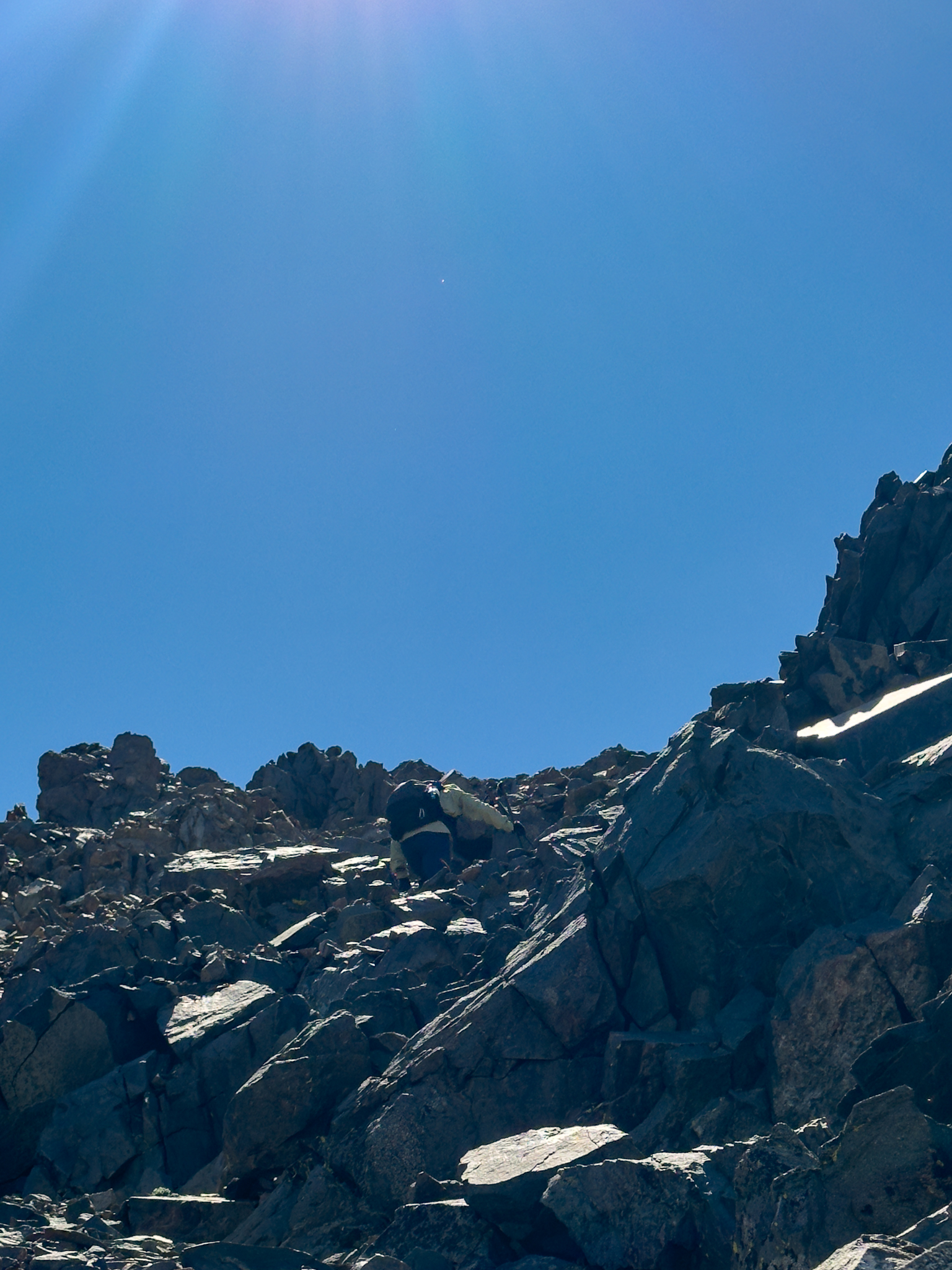 Dan On Class 3 Section Below the Summit