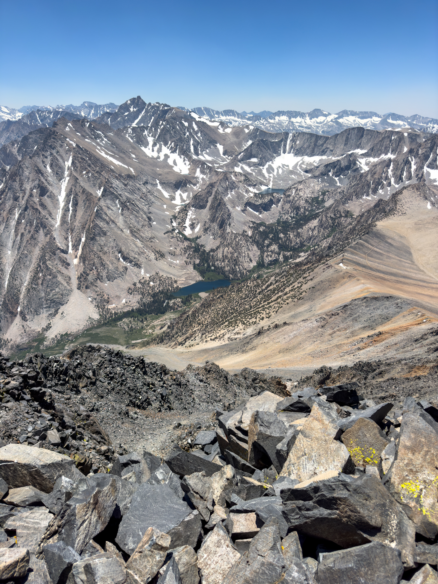 View from the Summit Looking Toward Upper Horton Lake